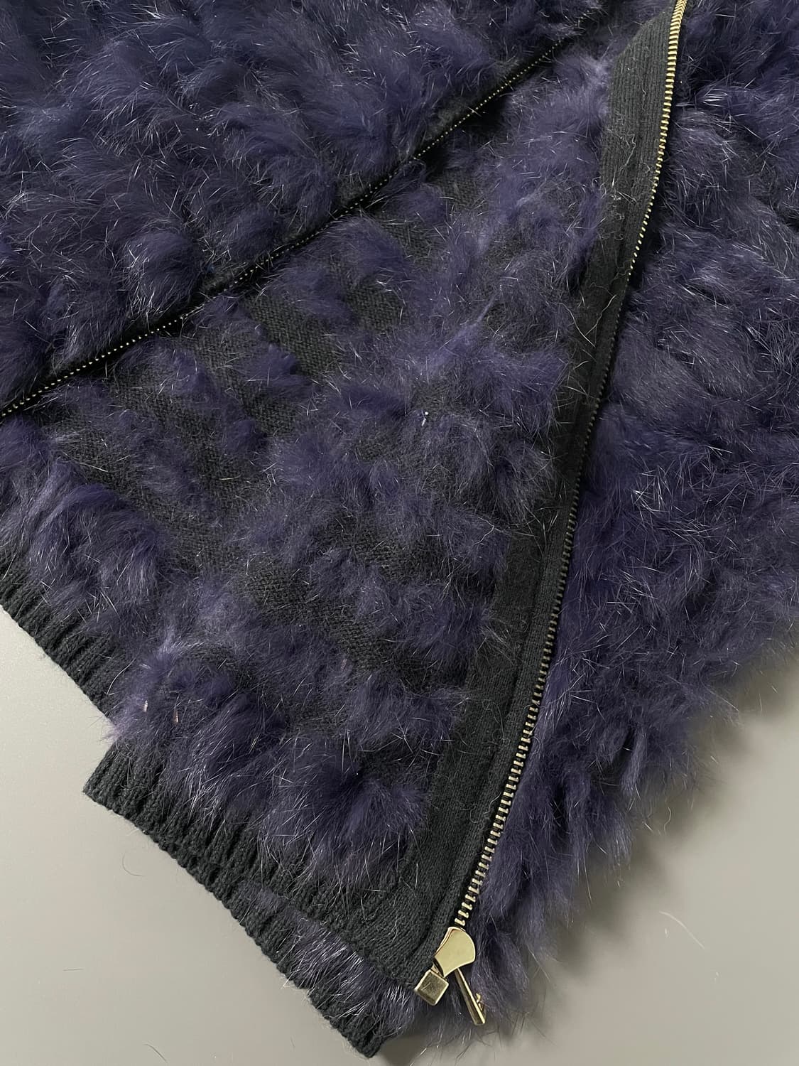 [1] 산드로 래빗 퍼 니트 바이커자켓 상품이미지7