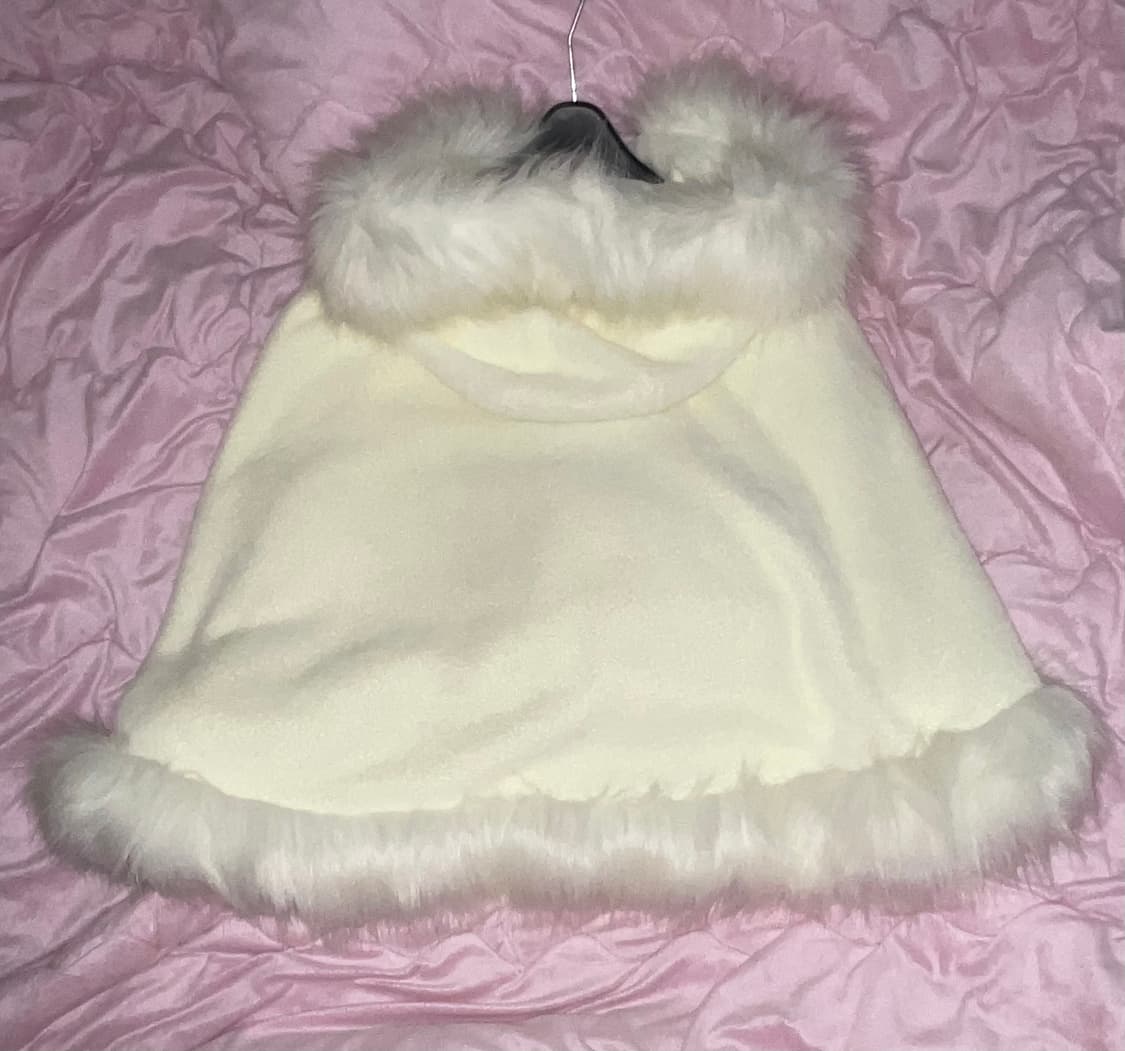 달천깔 폭닥 퍼 케이프 망토 판초 상품이미지2