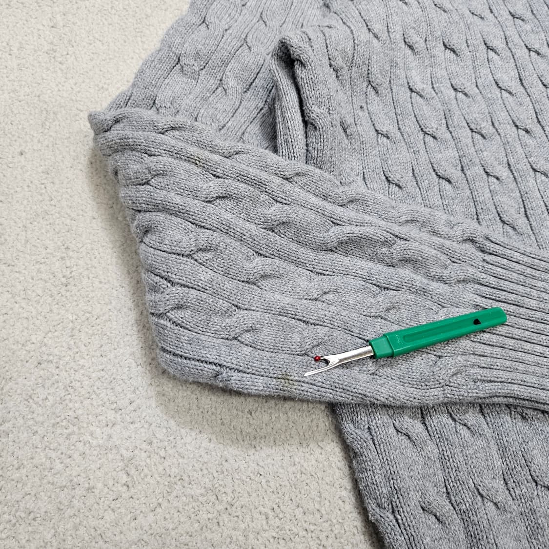 폴로 랄프 로렌 신형 케이블 니트  XL18-20 상품이미지4