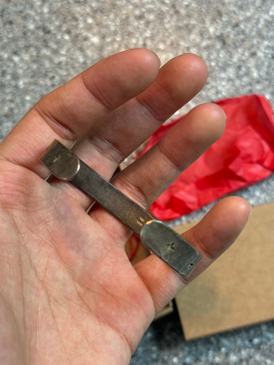 cross carved silver bracelet [m] 상품이미지4