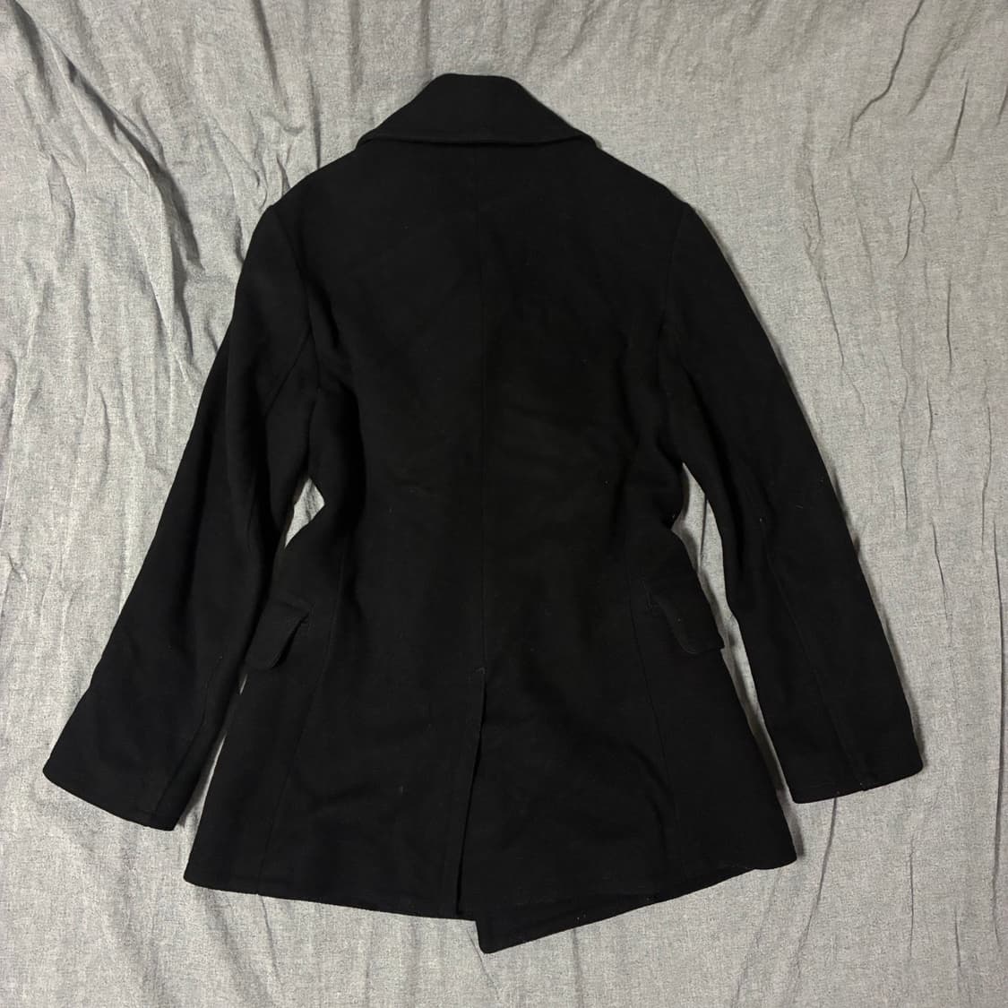 폴로 블랙 피코트 더블 코트 S 상품이미지3