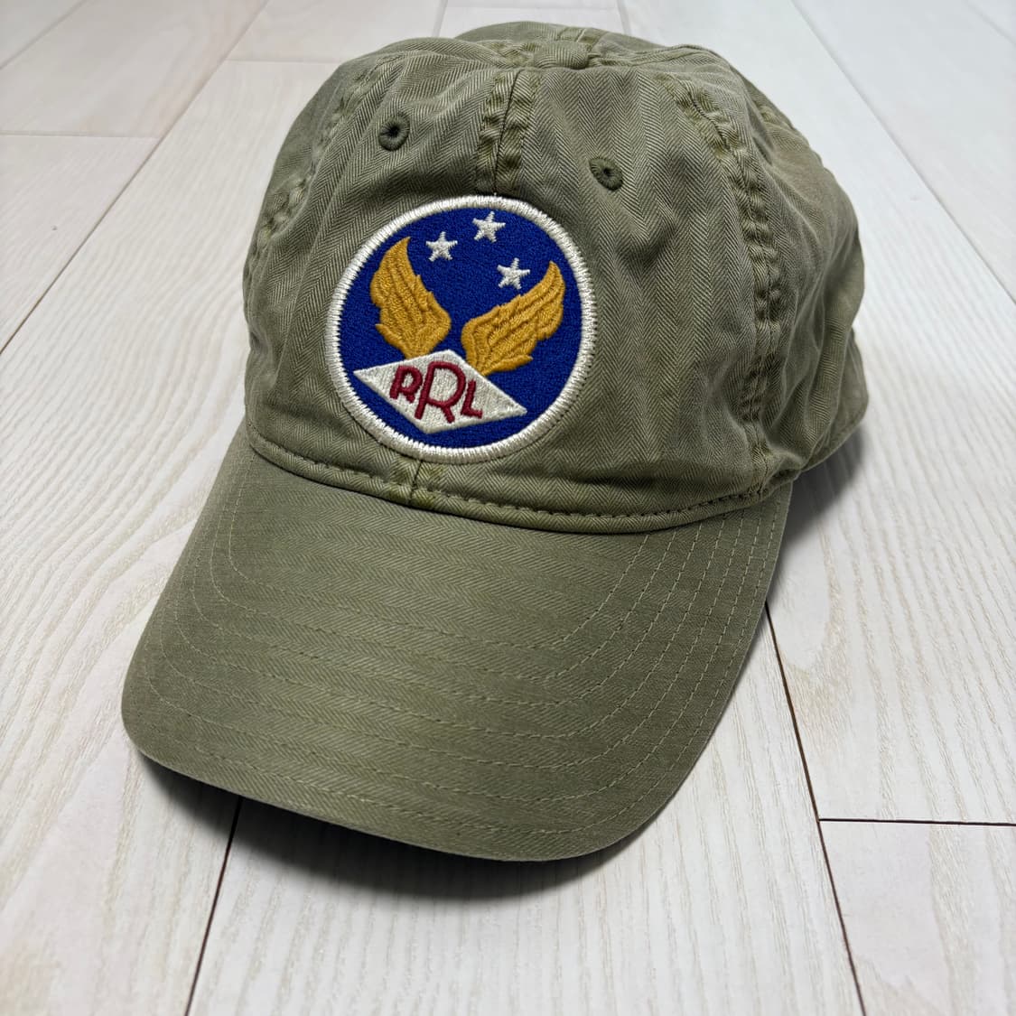 더블알엘 RRL 윙로고 볼캡 카키 상품이미지1