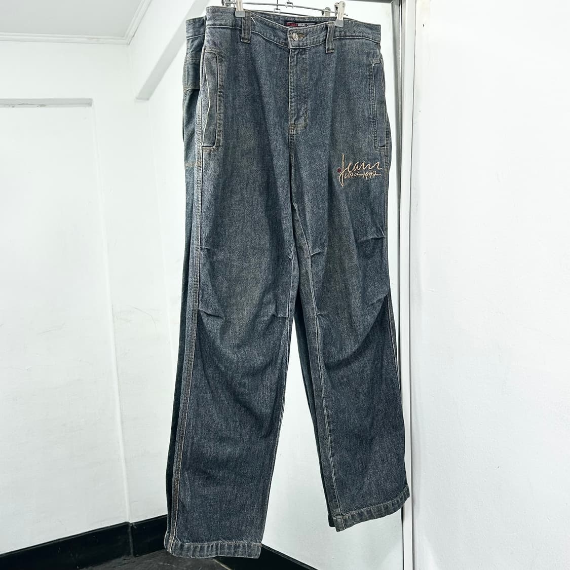 후부 올드스쿨 와이드 데님 팬츠 상품이미지6