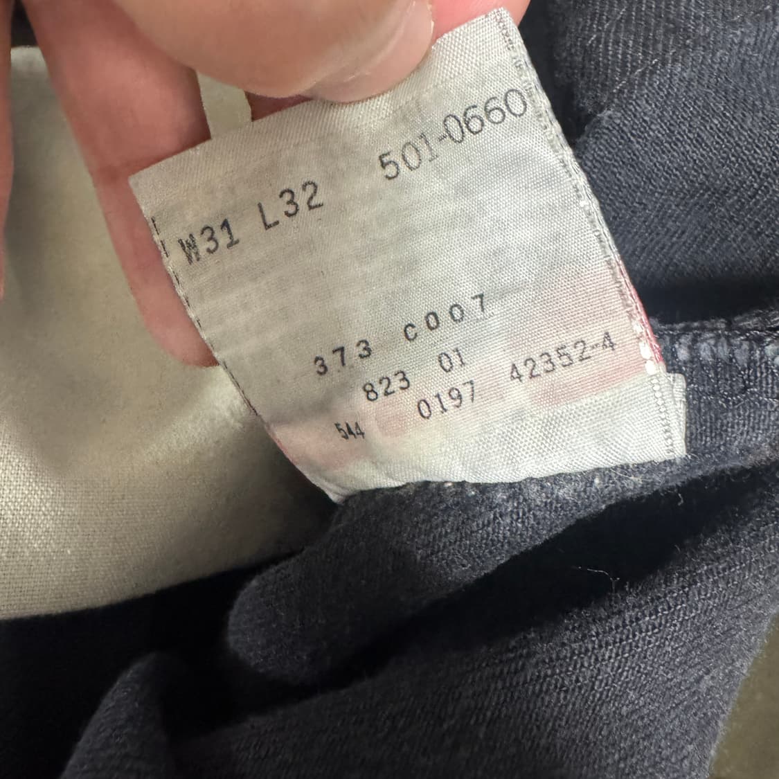90s 리바이스 USA 501 0660 블랙진 W31L32 사이즈  상품이미지5