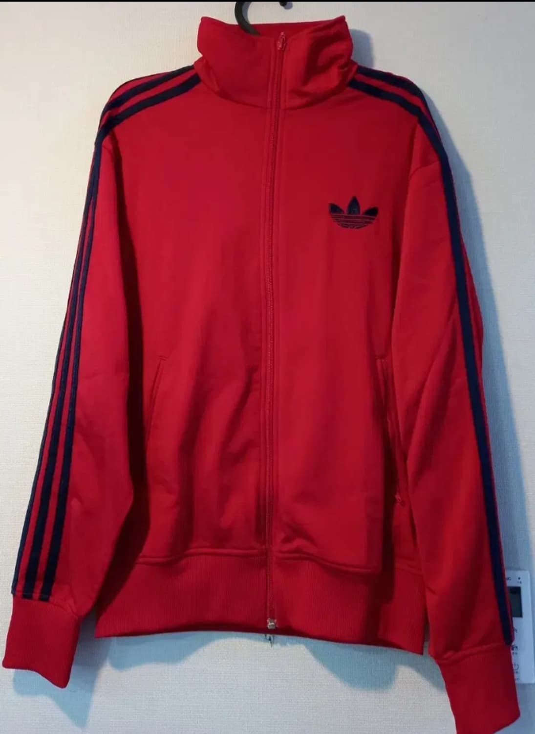 아디다스 파이어버드  빨검 레드 트랙탑 저지 져지집업 100/L 상품이미지1