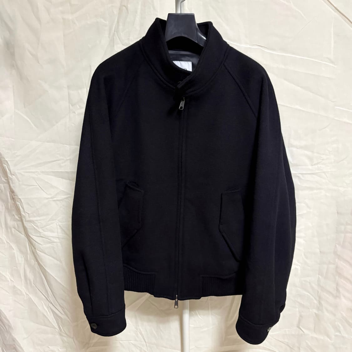 아트이프액츠 울 캐시미어 아티클 해링턴 자켓 / 블랙 L 상품이미지1