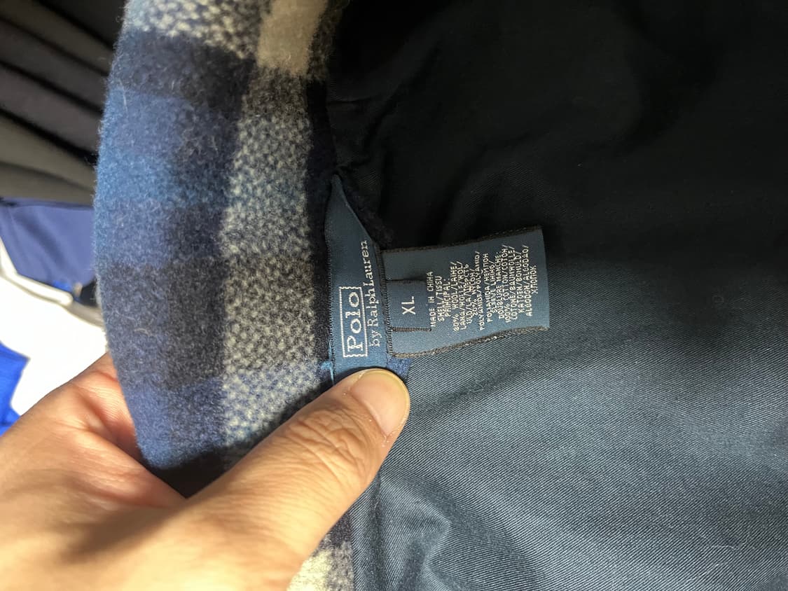 빈티지 폴로 마린체크 피코트 판매 상품이미지3