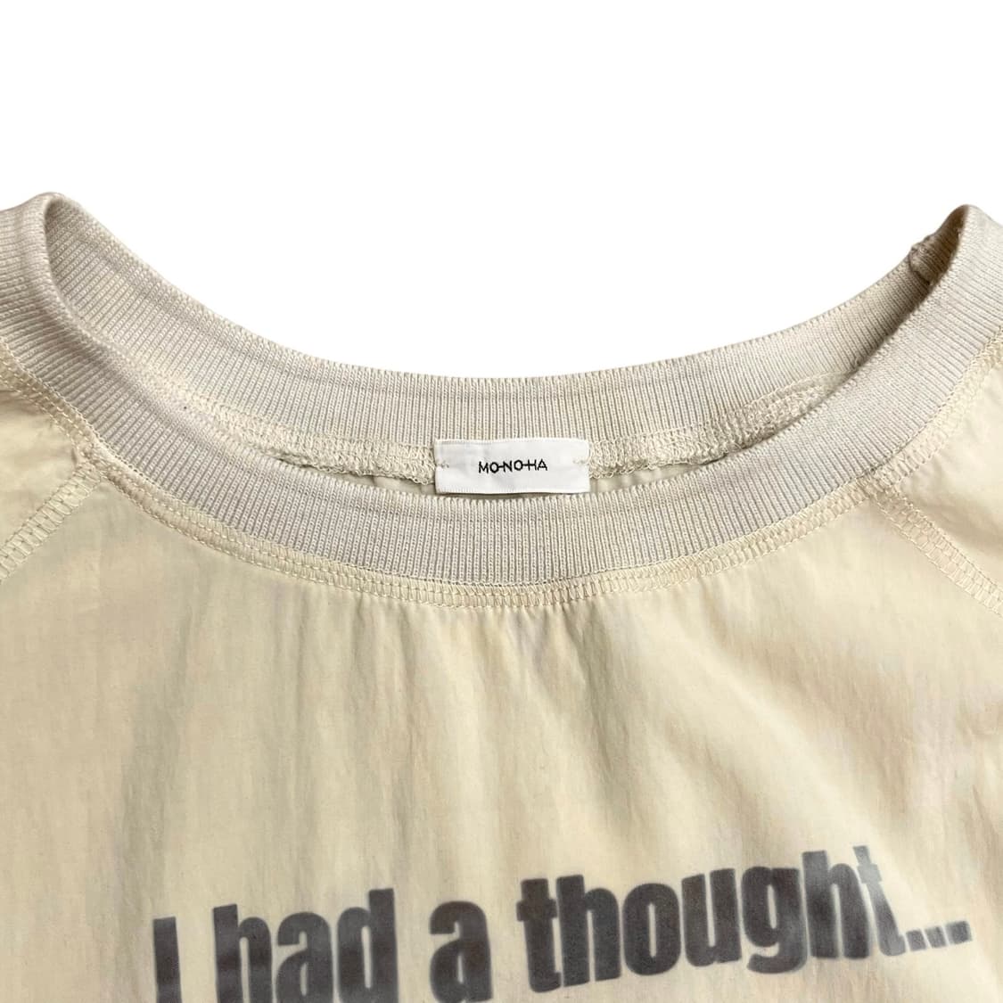 Bottom String Loose Raglan Ivory Blouse 상품이미지6