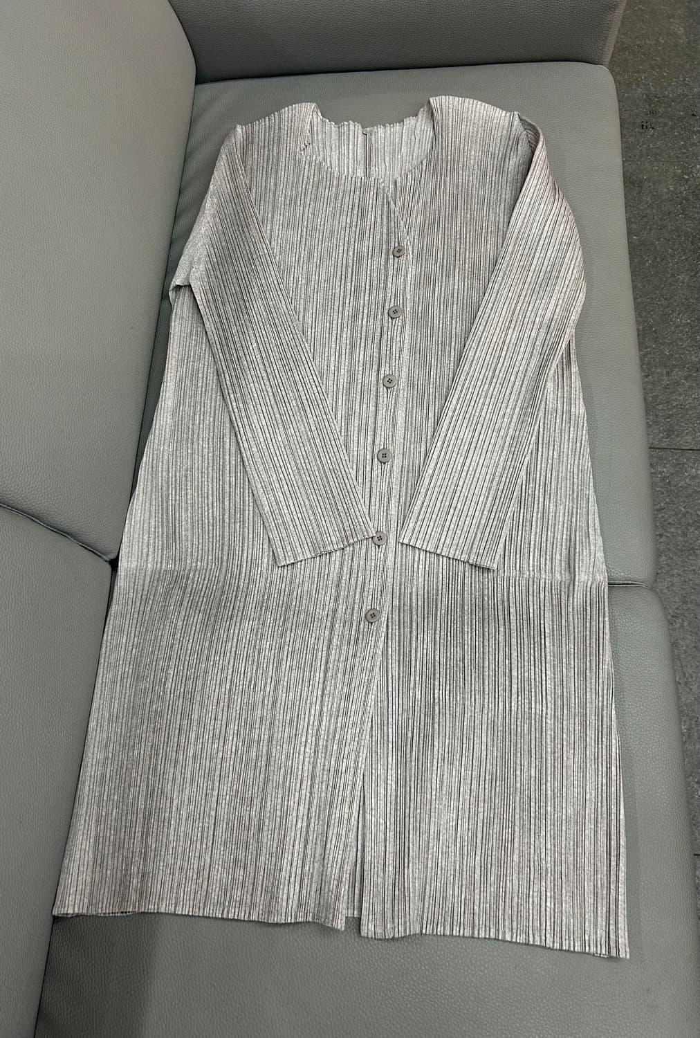 이세이미야케 플리츠플리즈 롱 가디건(4) 상품이미지1