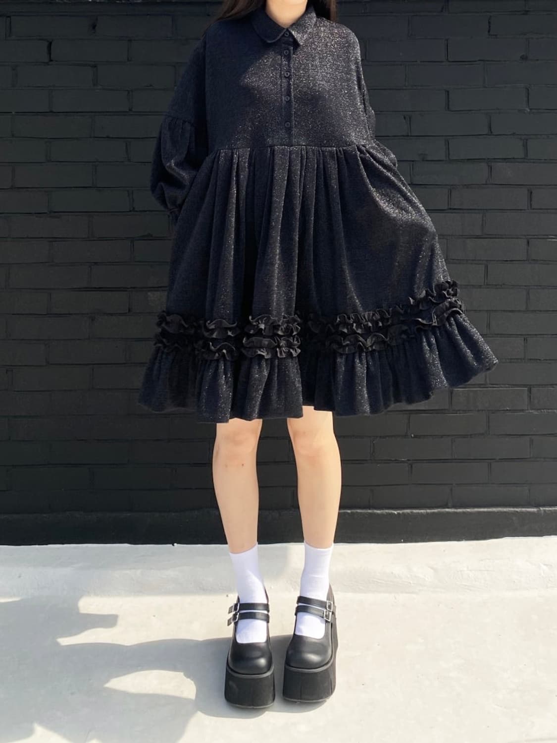 비뮈에트 giltter frill detail onepiece 상품이미지3