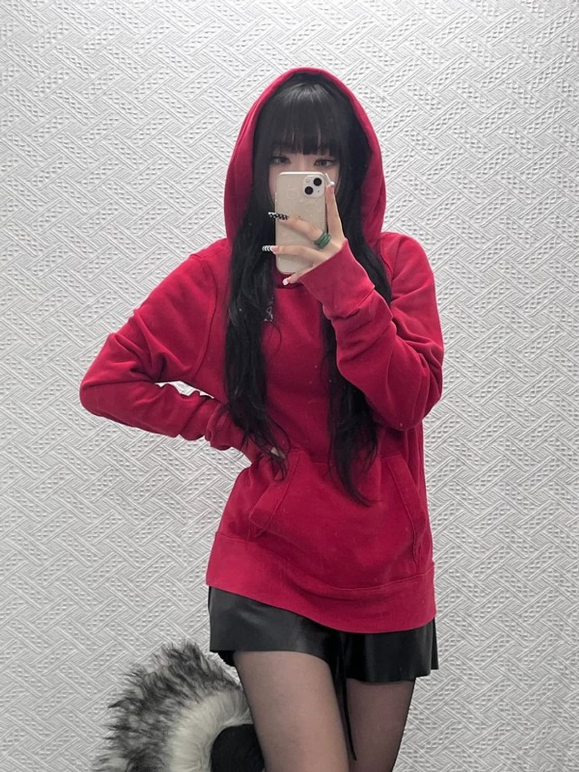 아베크롬비 Y2K 00's 레트로 슬림핏 약기모 후드티 M C10115 상품이미지1