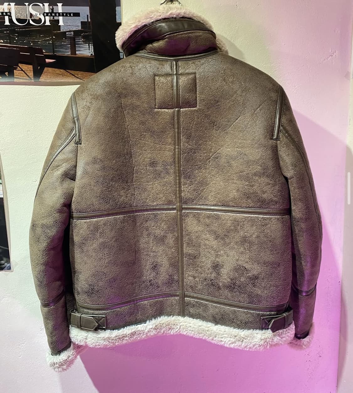 버커루 풀 쉐르퍼 무스탕 재킷 남여공용 상품이미지4