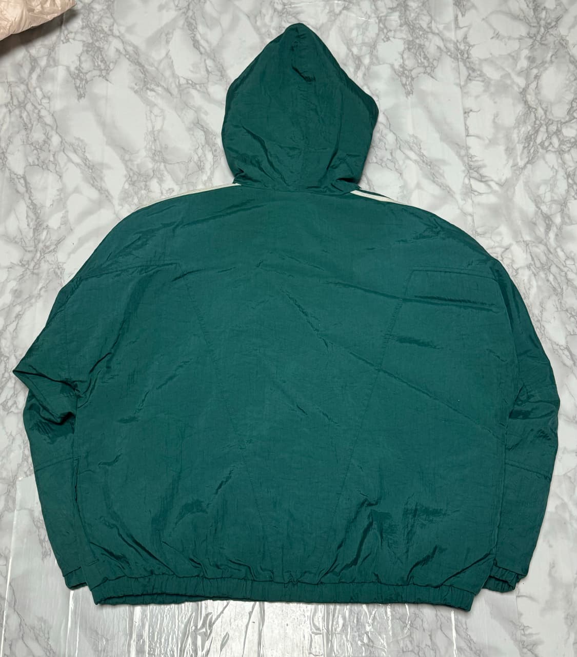 아디다스 심선 빅로고 딥그린 바람막이 점퍼 자켓 올드스쿨 상품이미지4