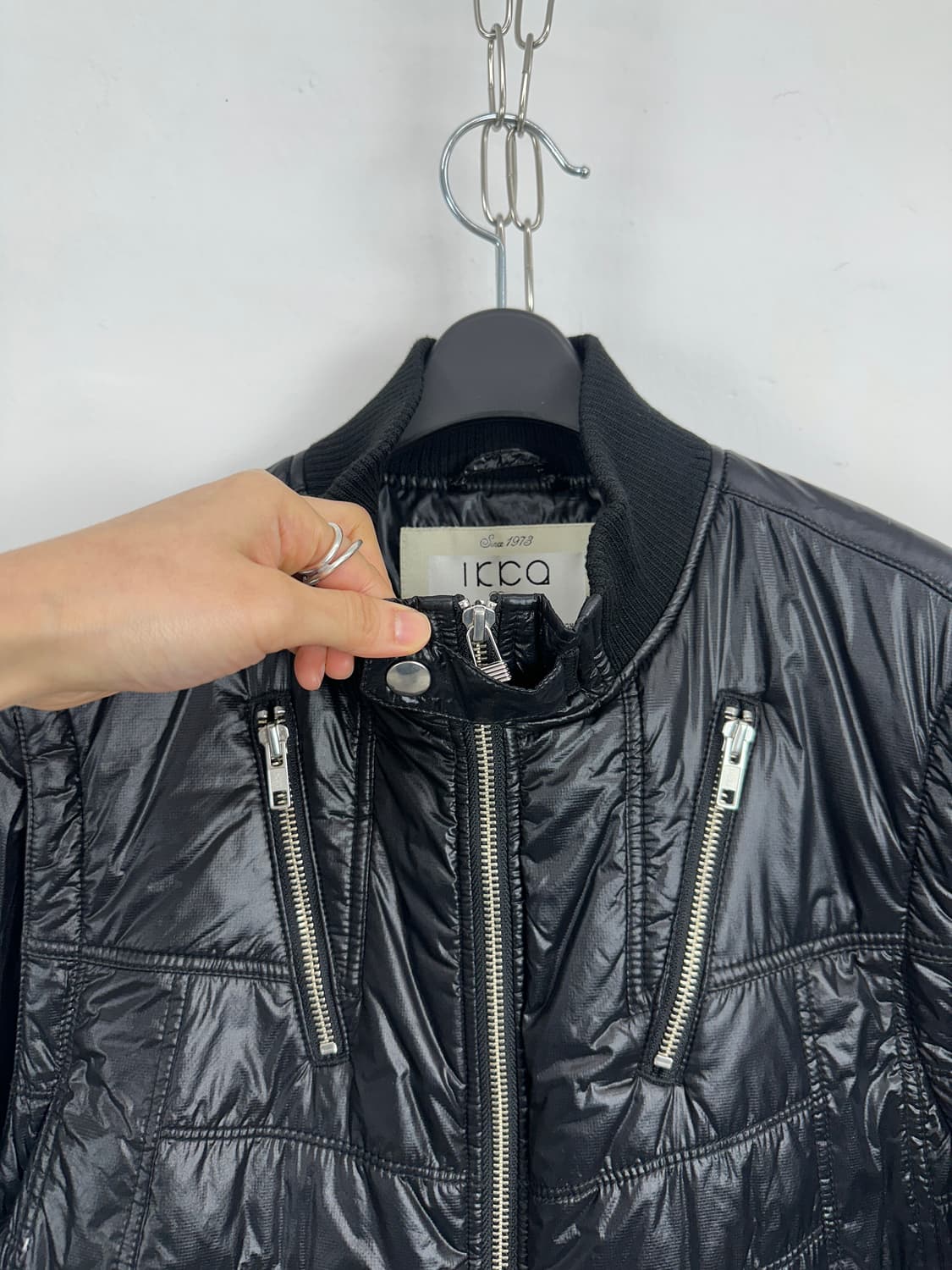 IKKA Detachable Sleeve Zip Detail Padded 상품이미지4