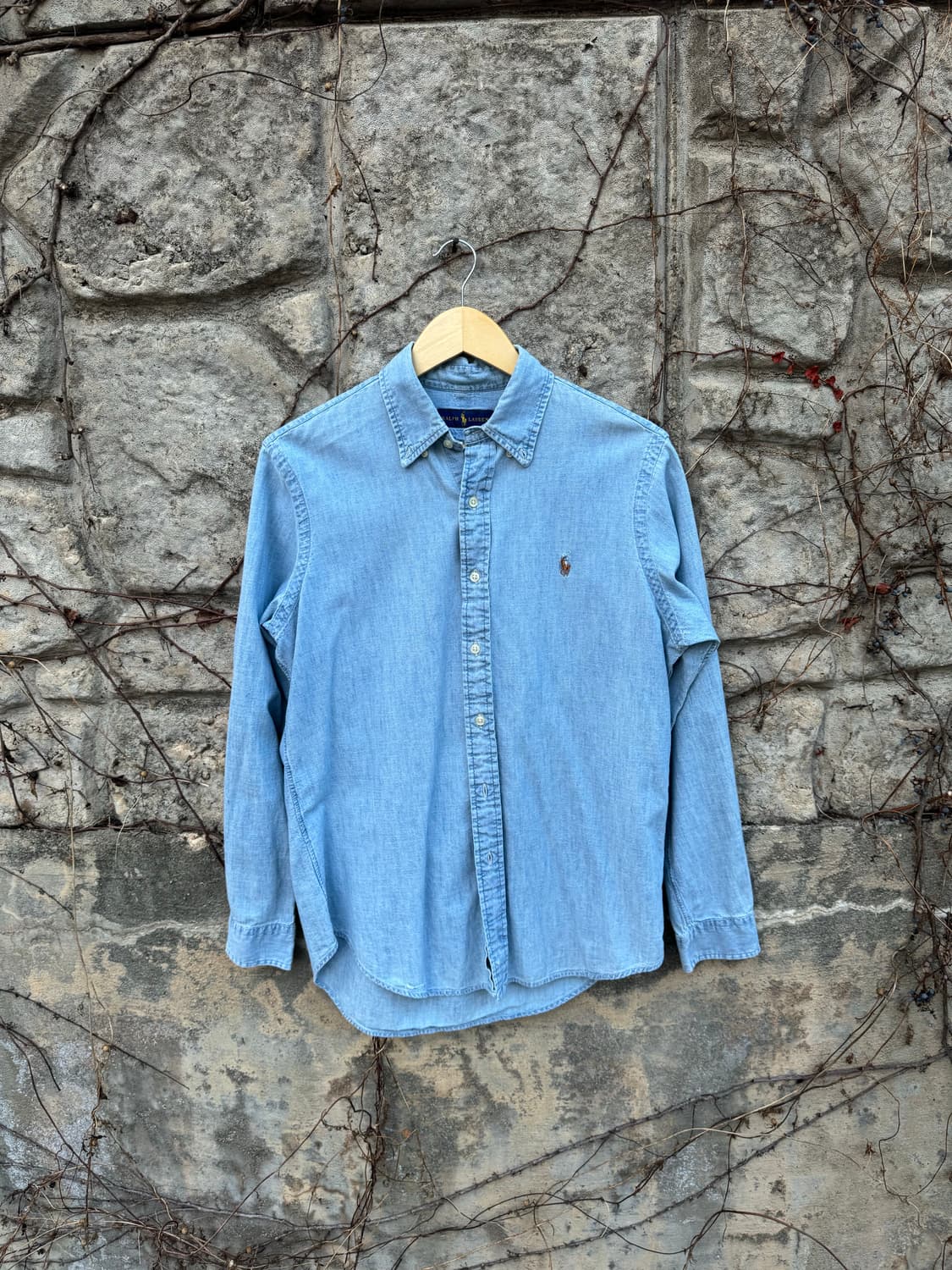 폴로 랄프로렌 빈티지 샴브레이 셔츠 m 데님 상품이미지1