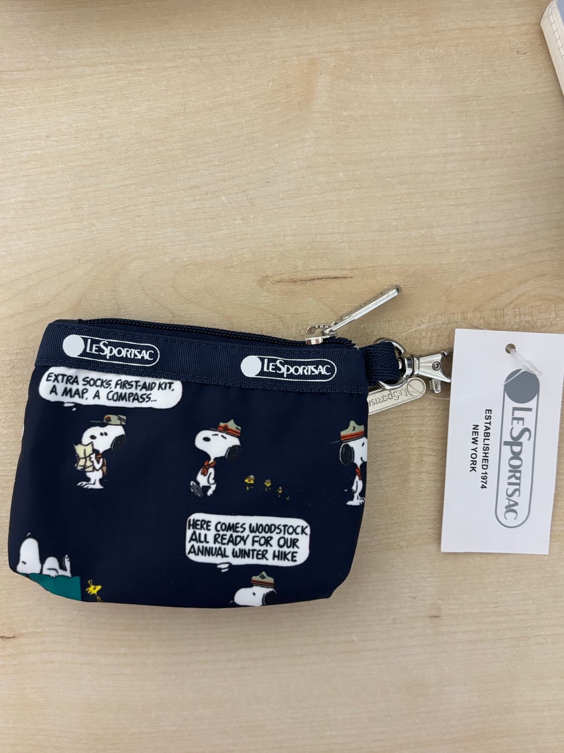 미사용 새제품 레스포삭 스누피 지갑/미니 파우치 상품이미지2