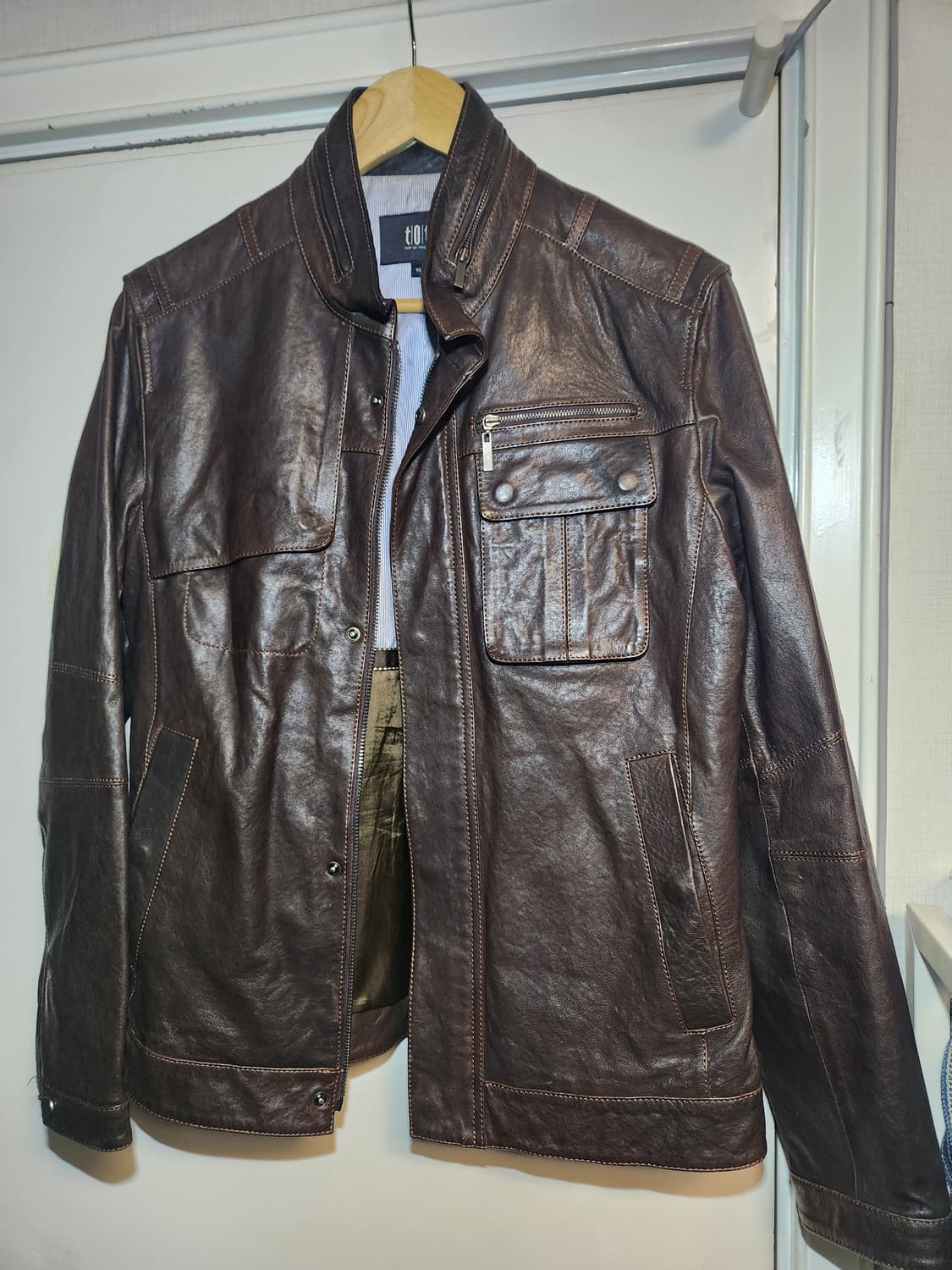 tot(top of trend) 빈티지 양가죽 자켓 95 상품이미지1