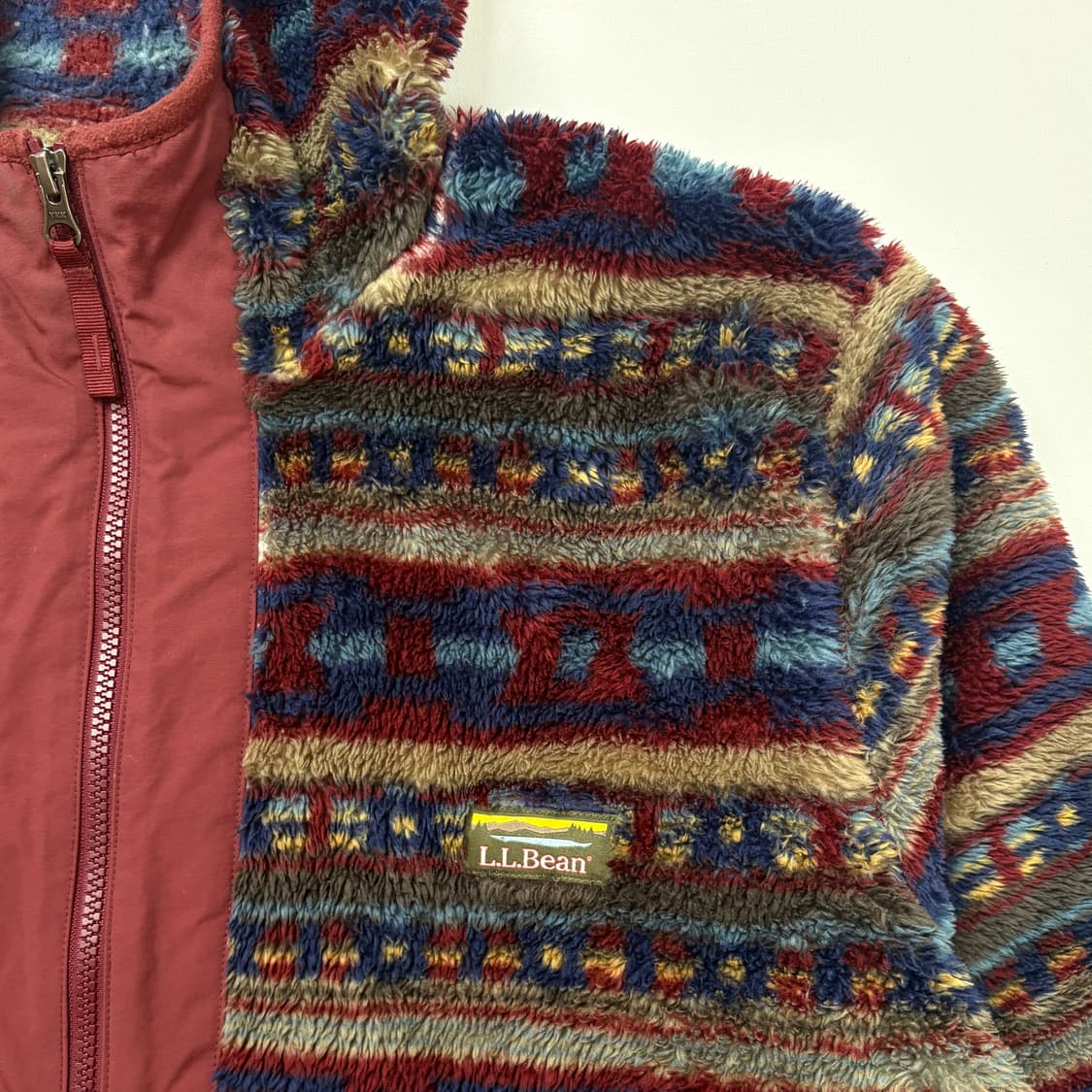 10s 엘엘빈 패턴 플리스 하프집업  상품이미지3