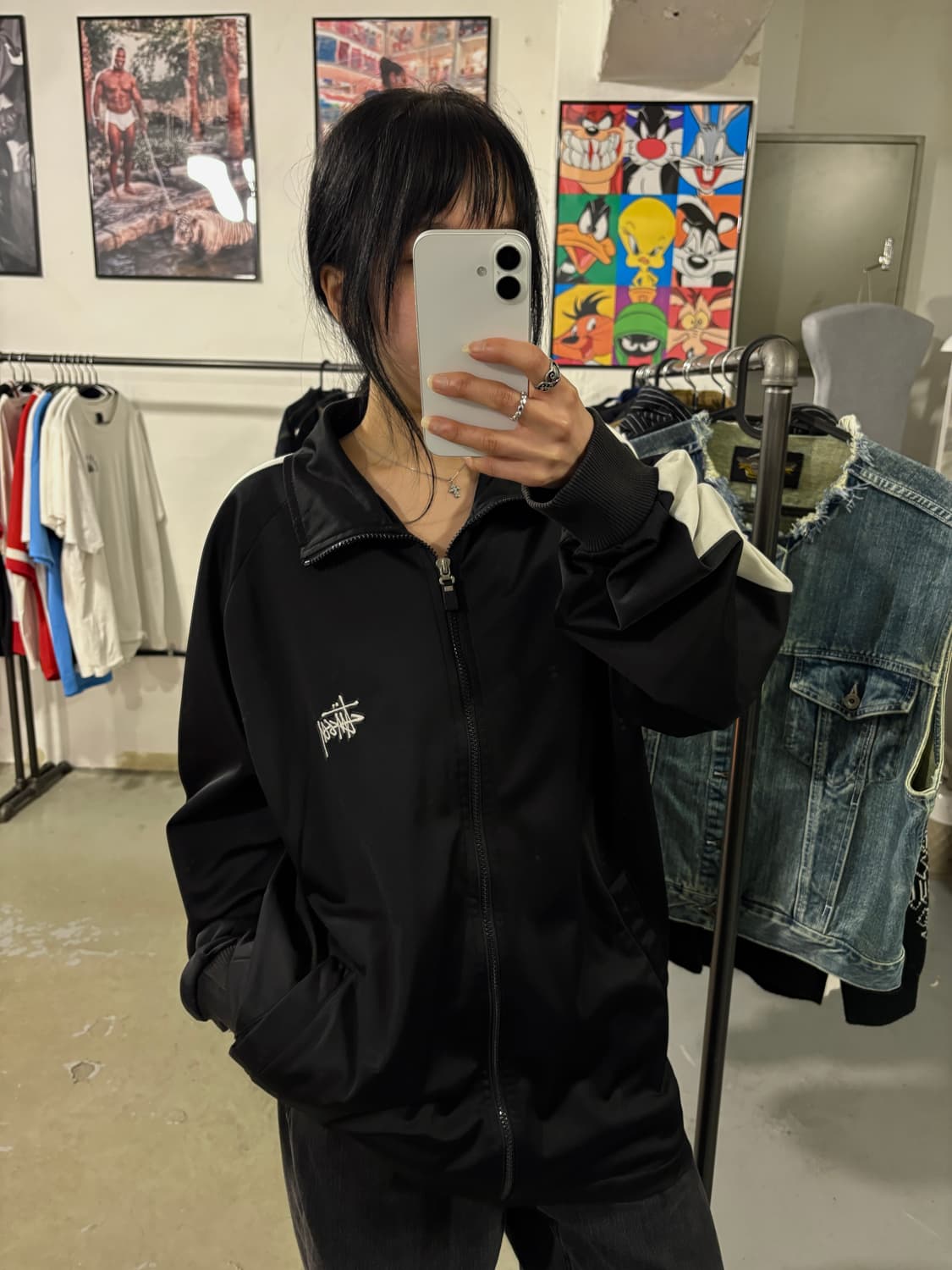 스투시 90‘s 빅로고 져지 상품이미지2