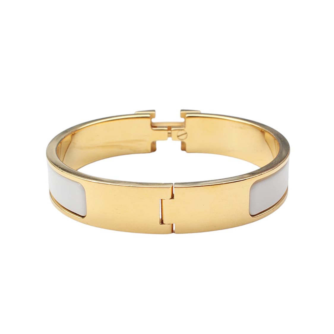 에르메스 블랑 H 클릭아쉬 골드 뱅글 브레이슬릿 S 상품이미지3