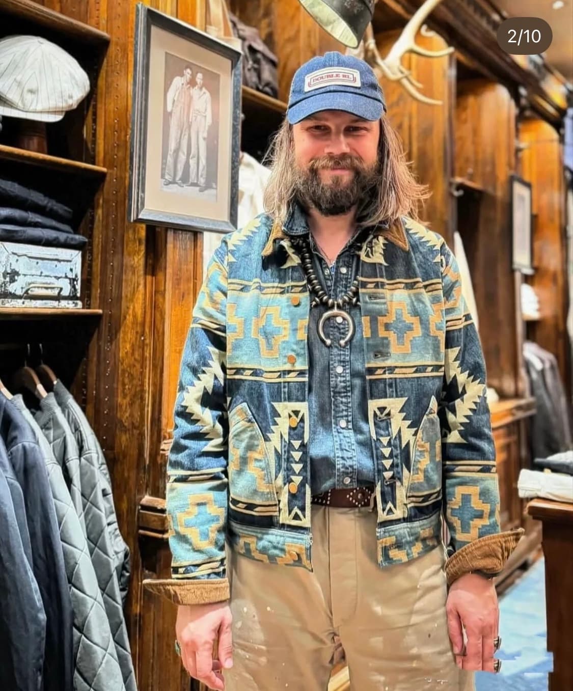 RRL 더블알엘 자카드 데님 자켓 상품이미지1