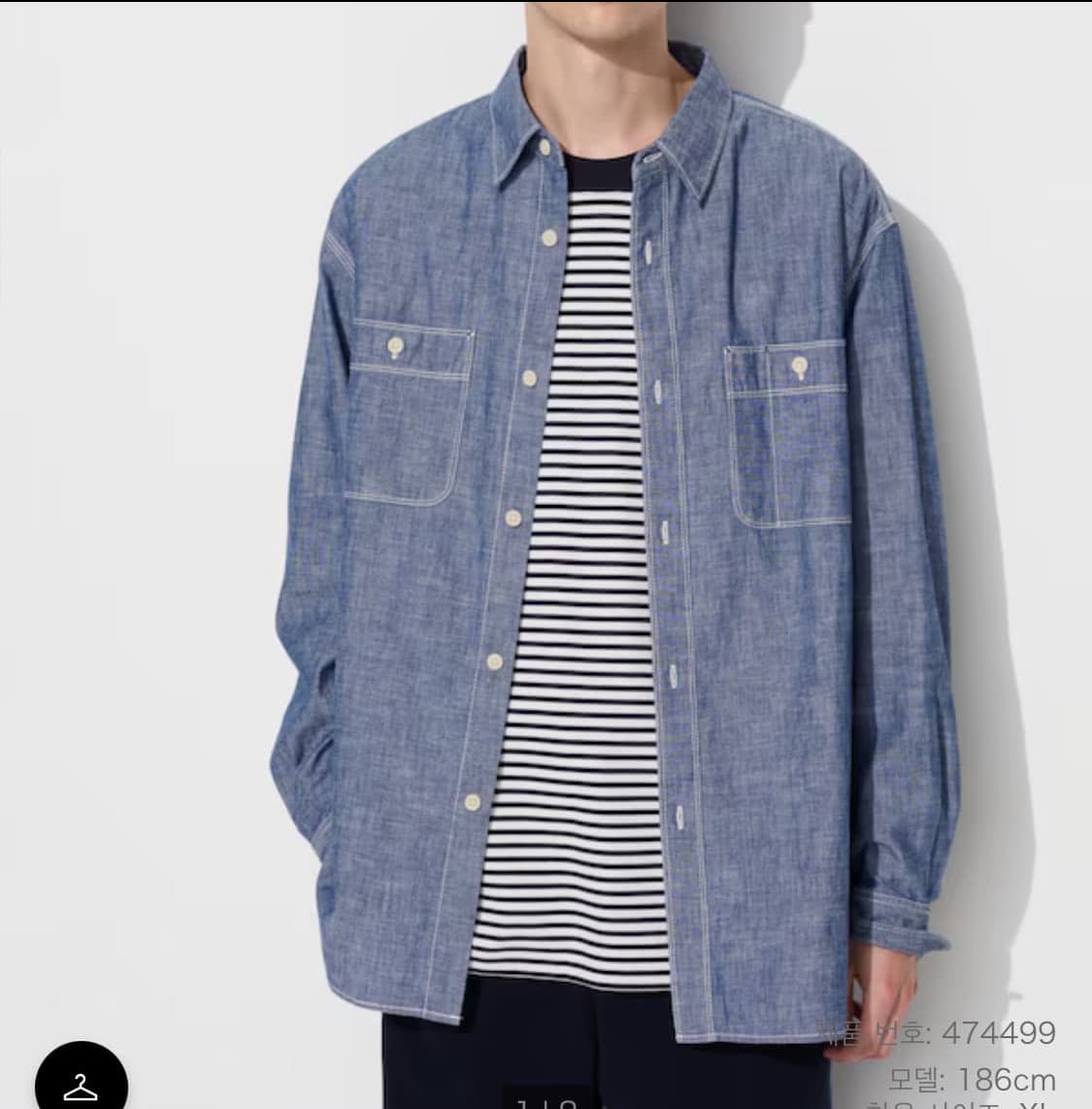 [L] 유니클로 샴브레이  상품이미지1