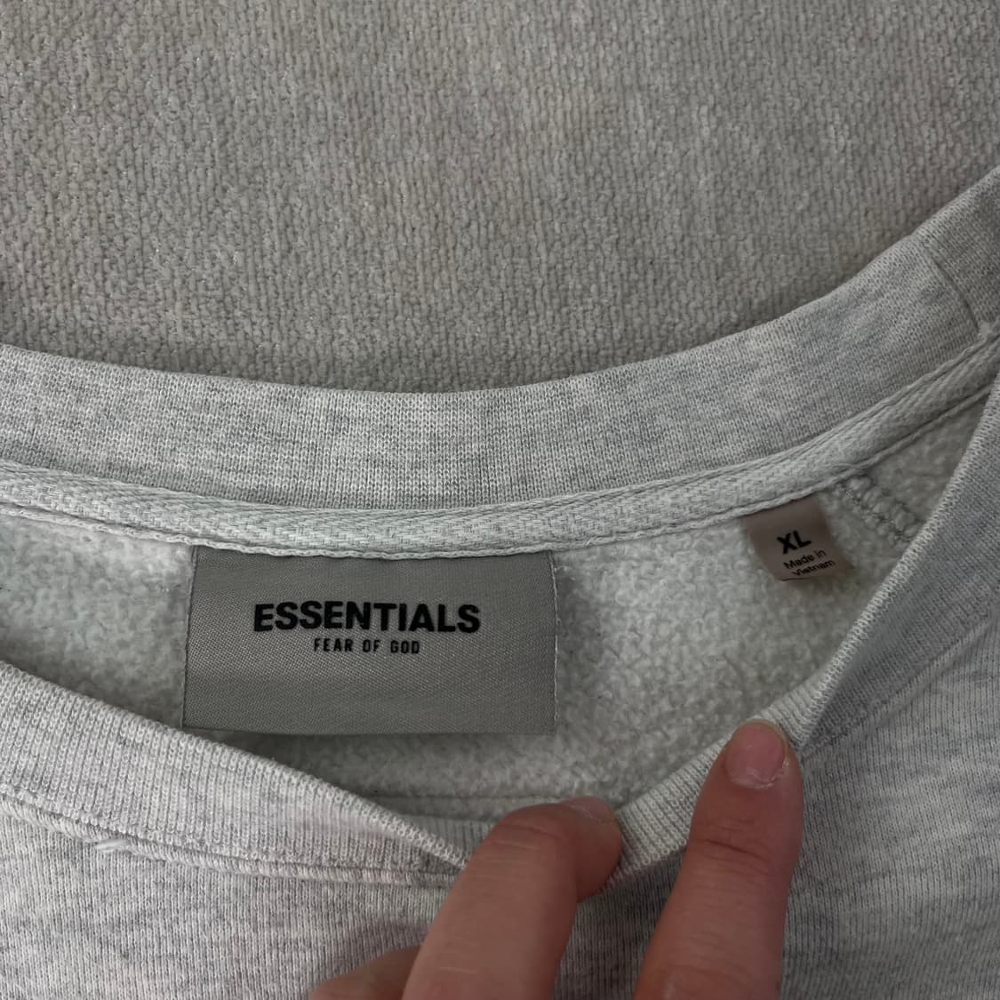 105 피오갓 에센셜 빅로고 오트밀 맨투맨 상품이미지3