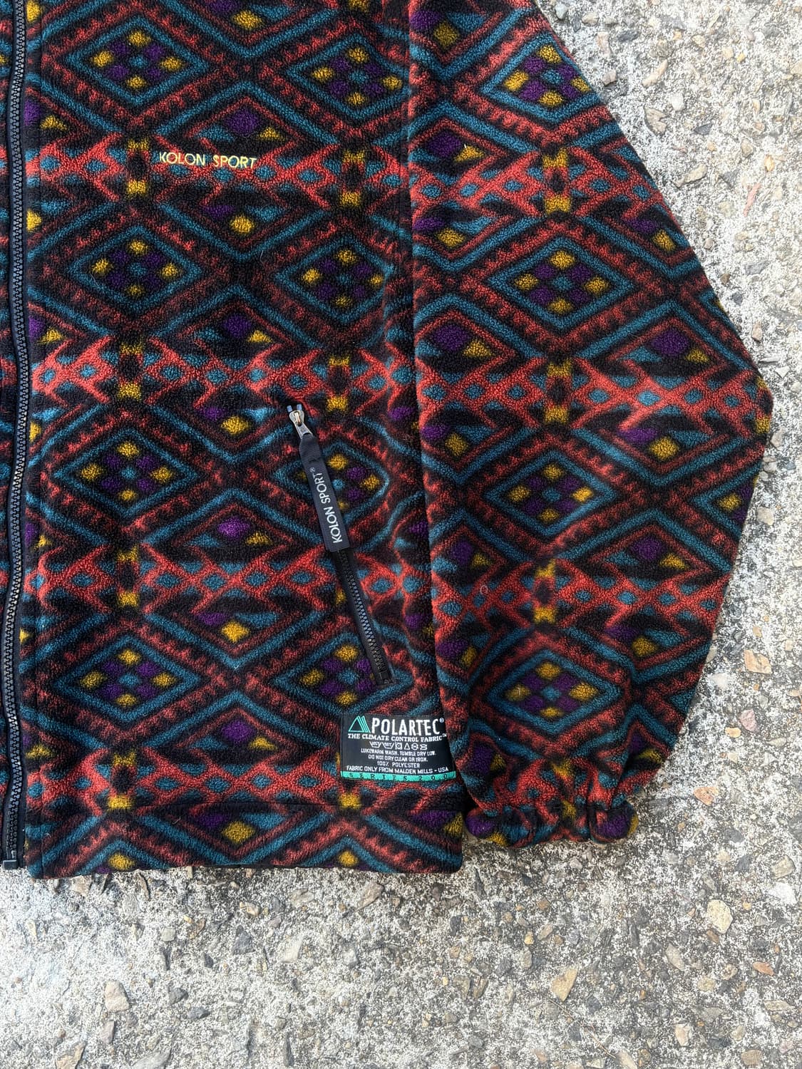 90s 코오롱 스포츠 플리스 러버시블 자켓 상품이미지4