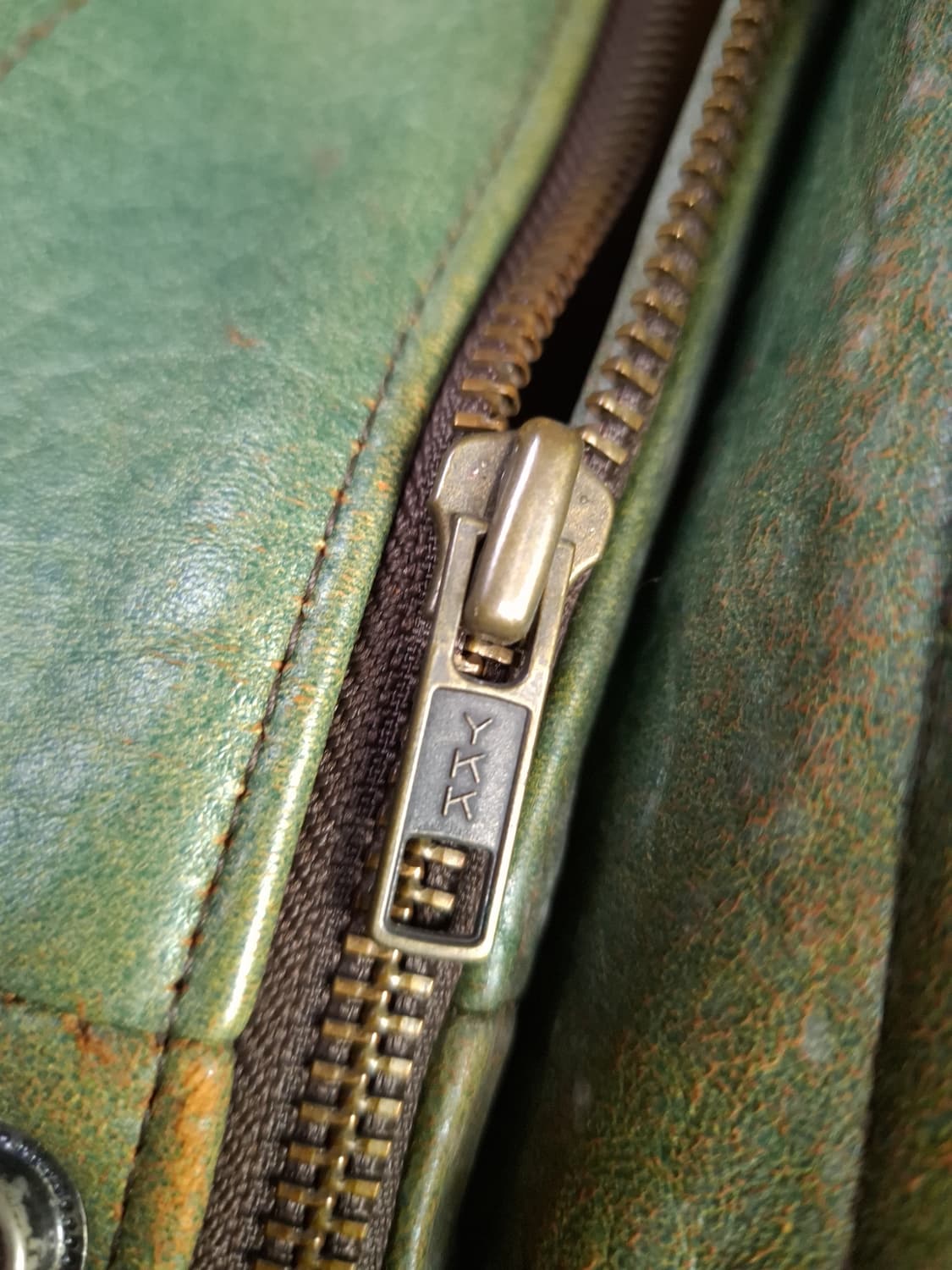 90's 일본판 빈티지 리얼레더 항공자켓 상품이미지5