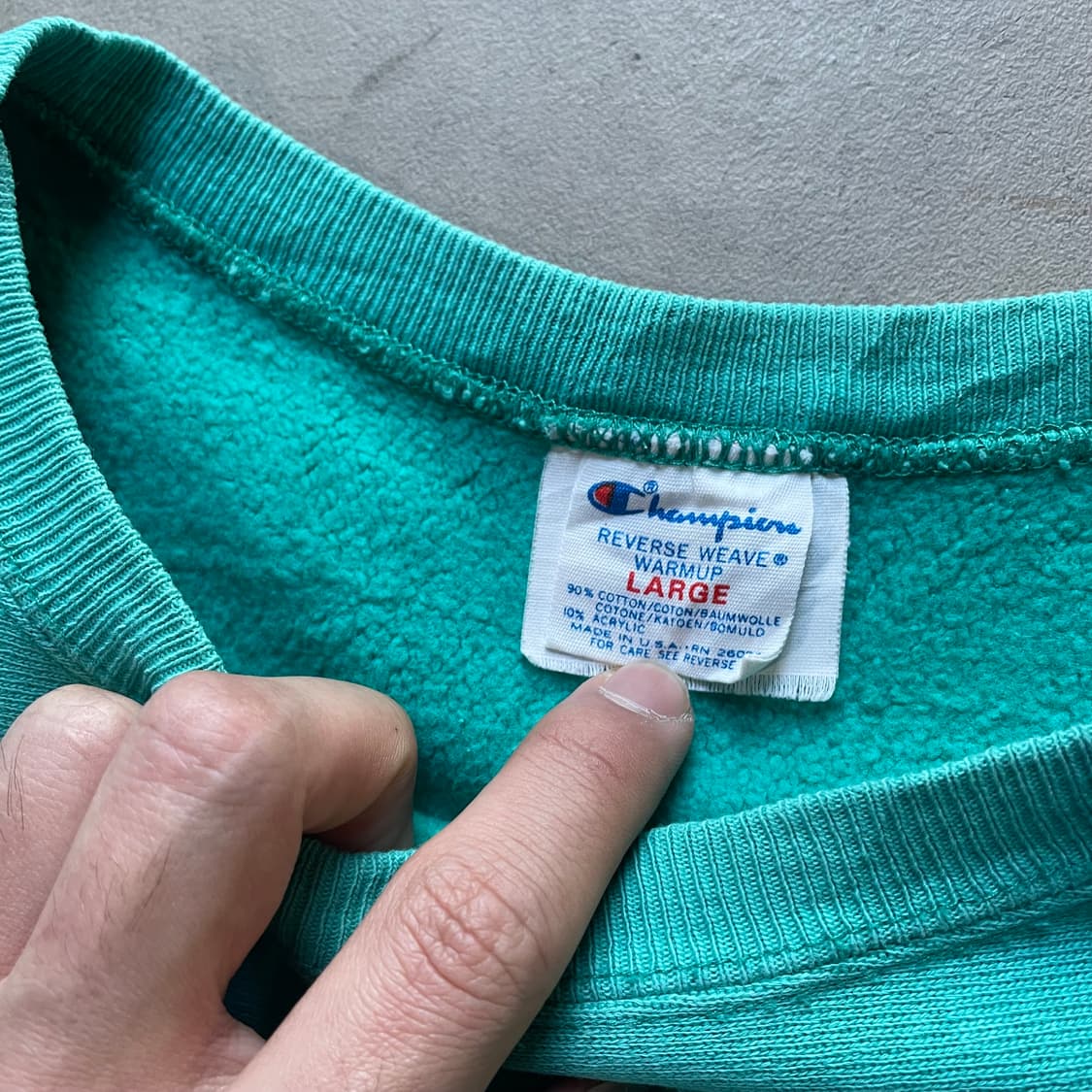 80s USA 챔피온 리버스위브 스웻셔츠 상품이미지3