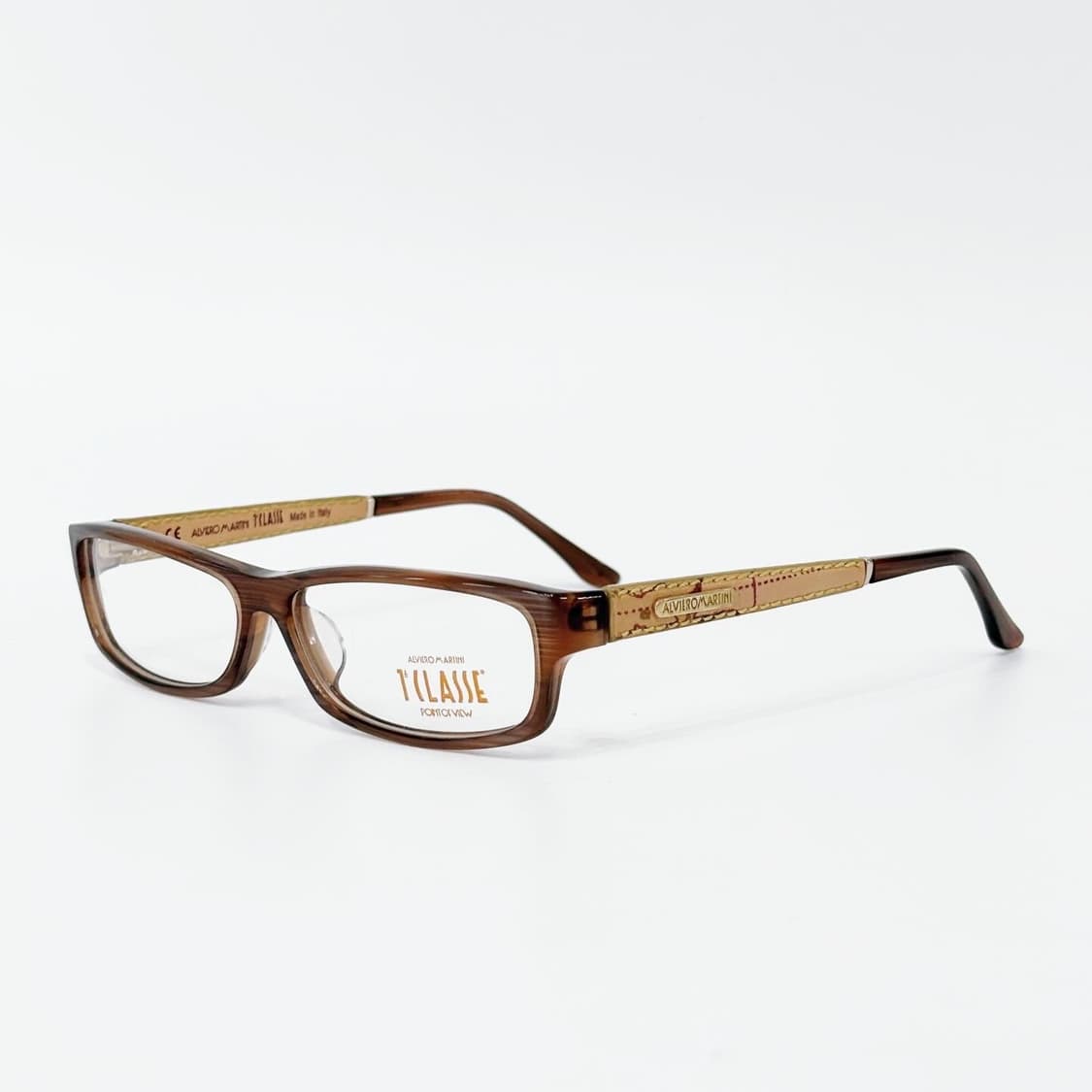 ALVIERO MARTINI 브라운 뿔테 데드스탁 빈티지안경 상품이미지2