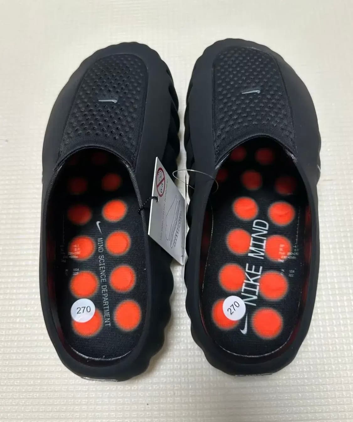 나이키 마인드 001 블랙 270 >>280 교환하실분 새상품입니다 상품이미지2