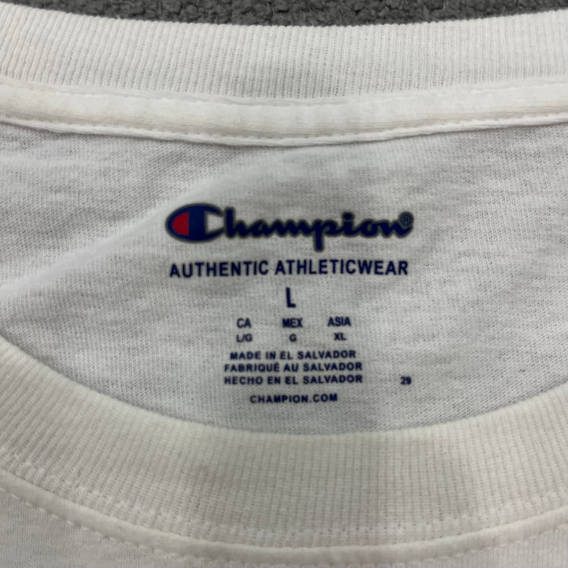 L 챔피온 화이트 롱슬리브 상품이미지4