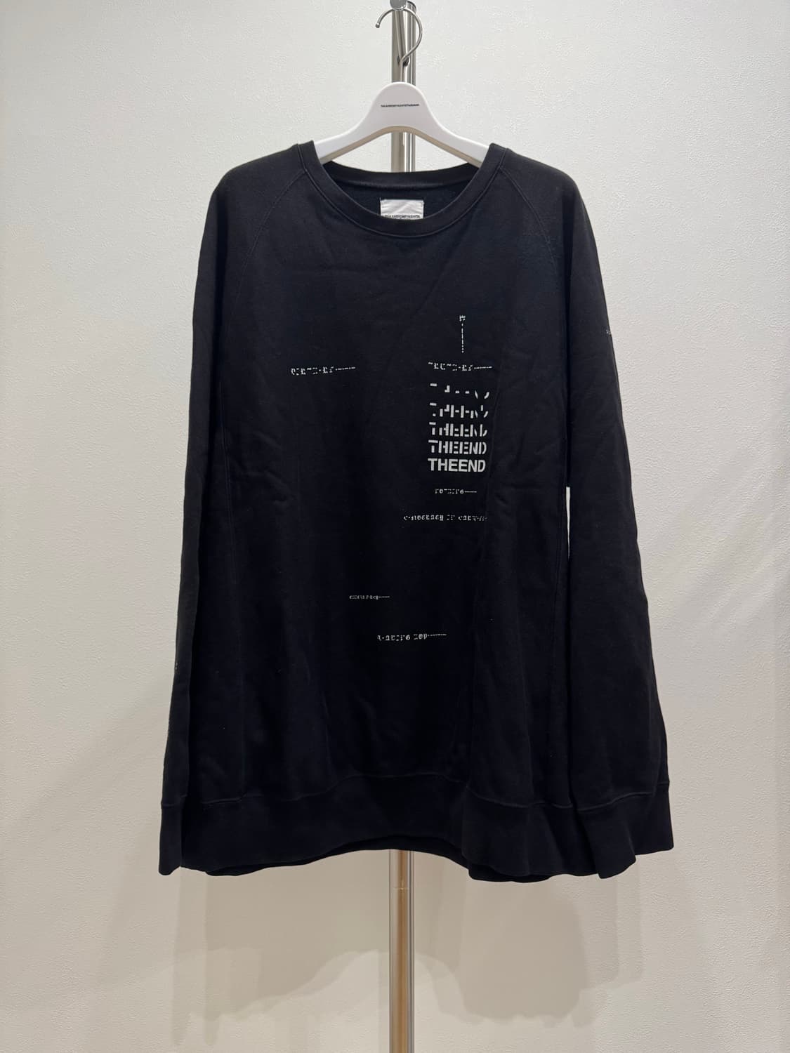 솔로이스트 21aw 오버사이즈 모스코드 크루넥 상품이미지1