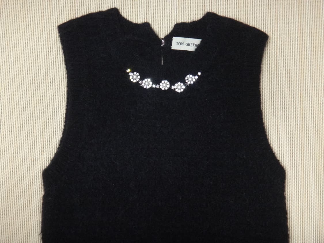 (S) 톰 그레이하운드 스와브로스키 민소매 보카시 니트 상품이미지3