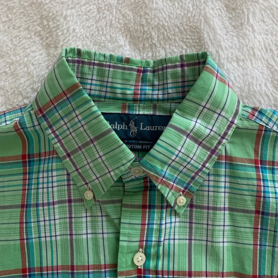 폴로 랄프로렌 커스텀핏 체크 셔츠 [새상품] 상품이미지3