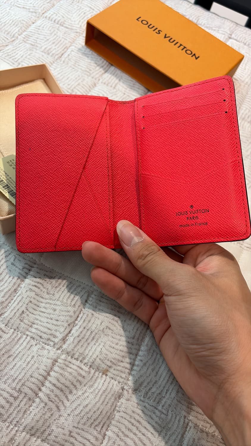 루이비통 한정판 레드 오거나이저 상품이미지3
