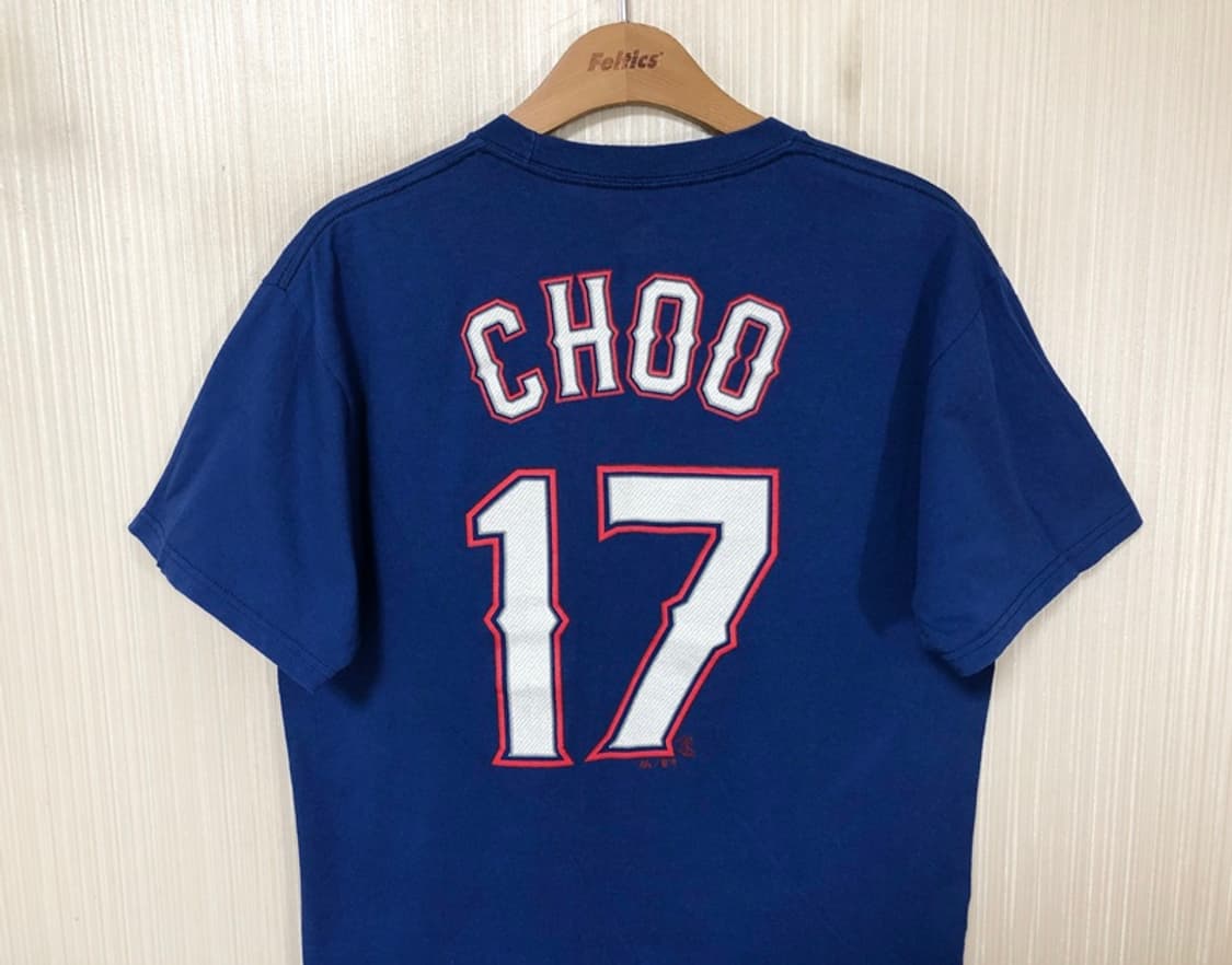 MLB 마제스틱 텍사스레인져스 플레이어티셔츠 M #17 추신수 상품이미지9