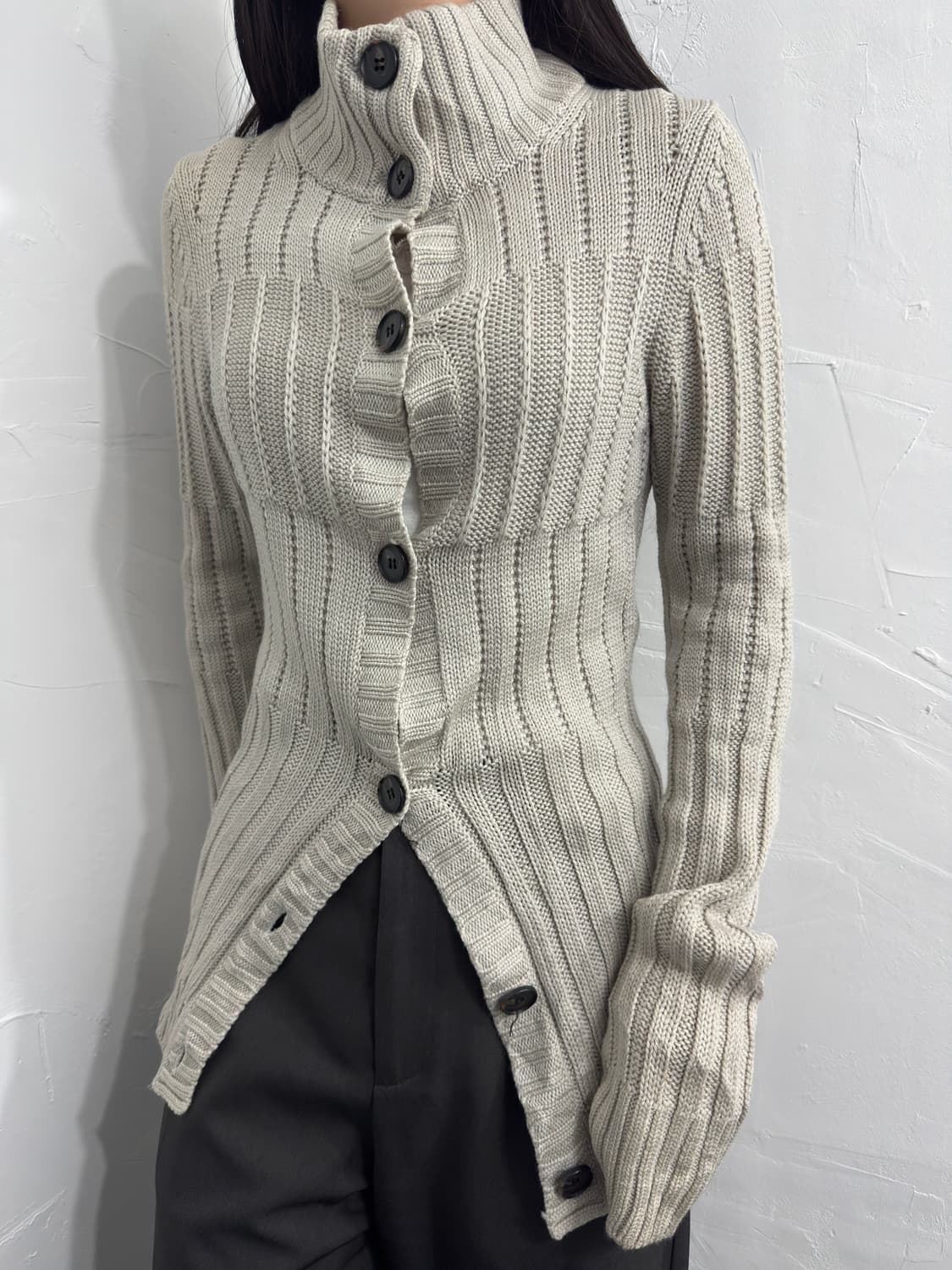 laf… knit button cardigan 상품이미지2