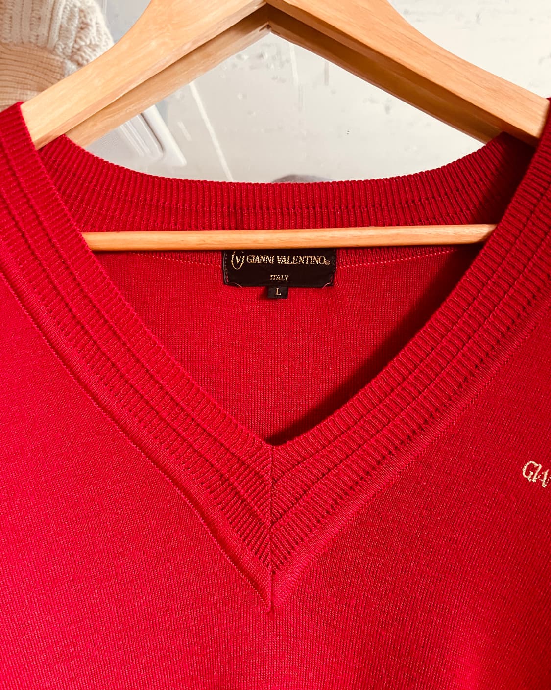 1980-90s Gianni Valentino V-Neck Knit 상품이미지5