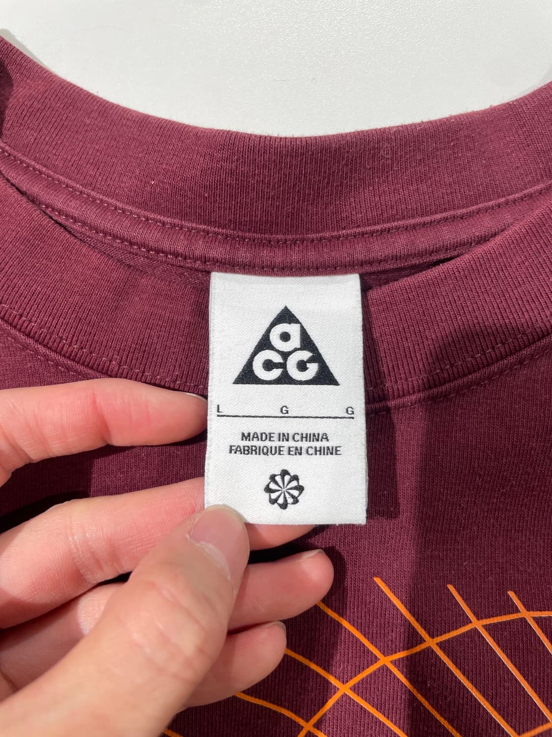 나이키 acg 나이트 마룬 맨홀 크루넥 롱 슬리브 상품이미지7