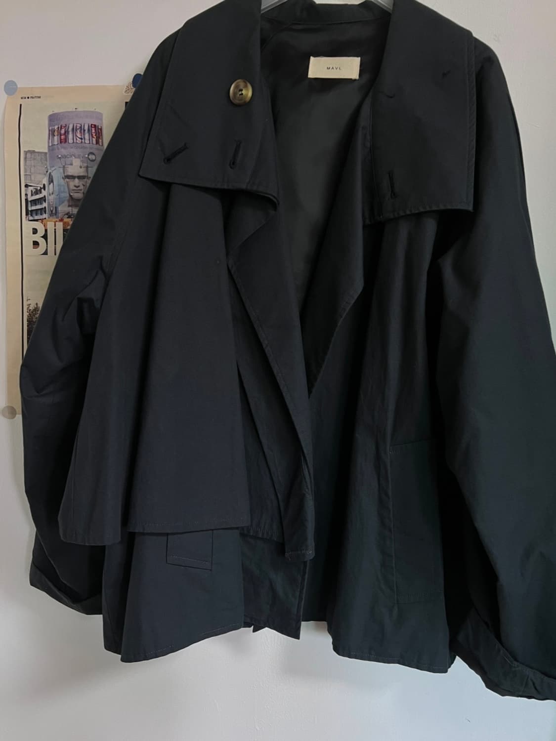 Vintage Short Trench Coat Navy 숏 트렌치 상품이미지3