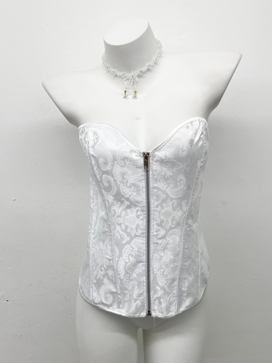 화이트페어리 자카드 코르셋 상품이미지1