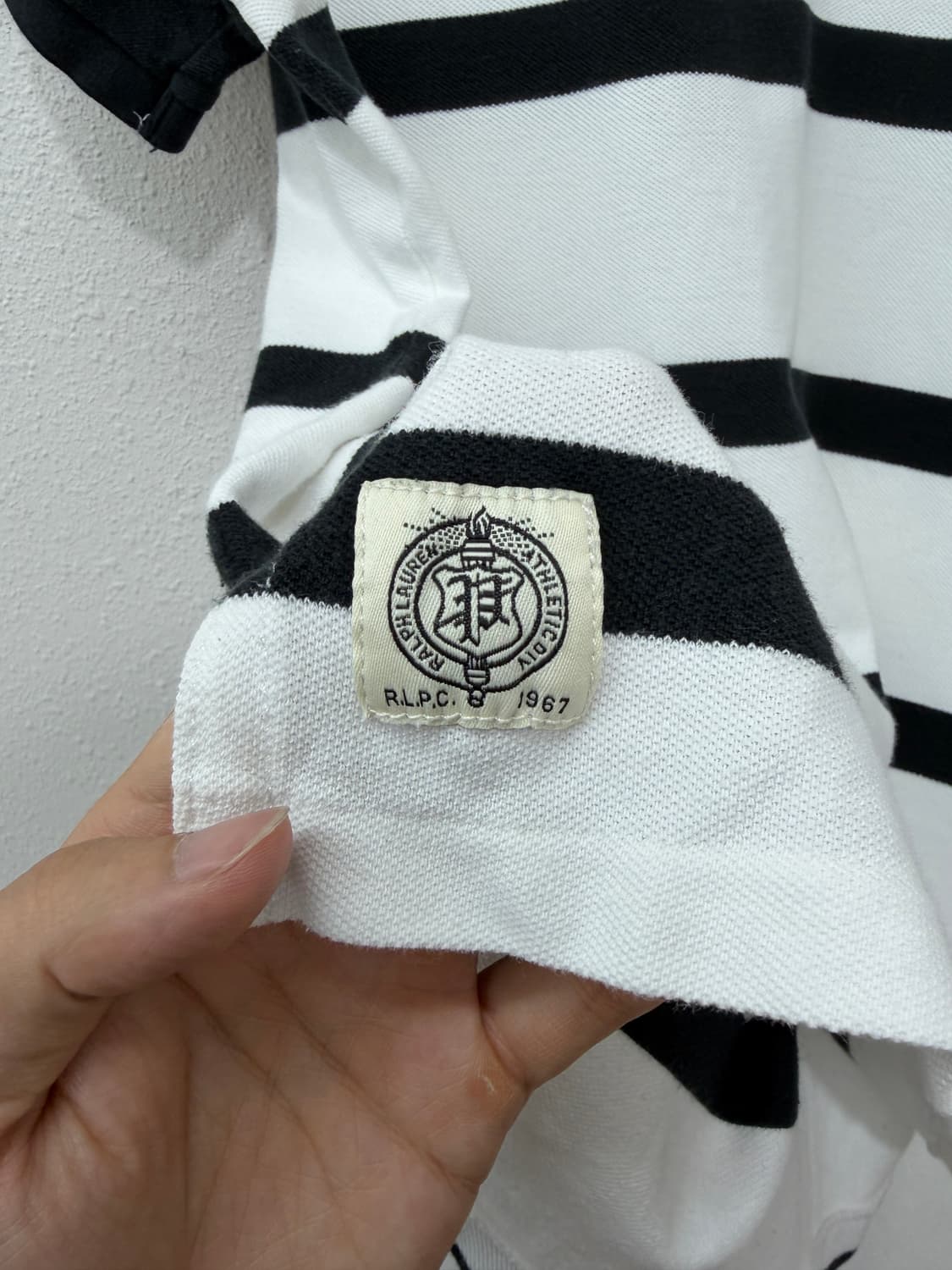 폴로 랄프로렌 커스텀핏 럭비 스트라이프 반팔 카라티 상품이미지3