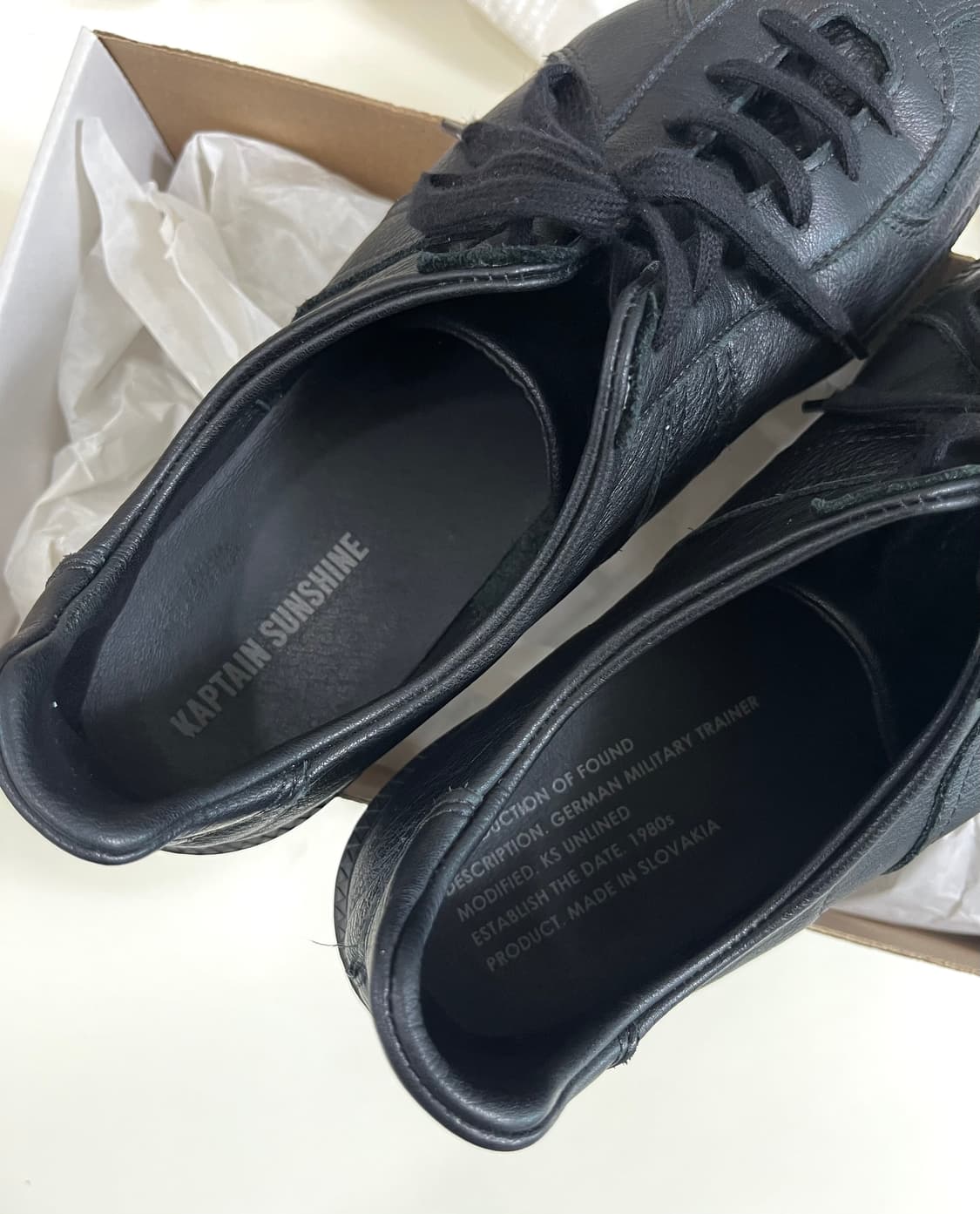 25aw 캡틴선샤인x리오파 레더 블랙/43 상품이미지6