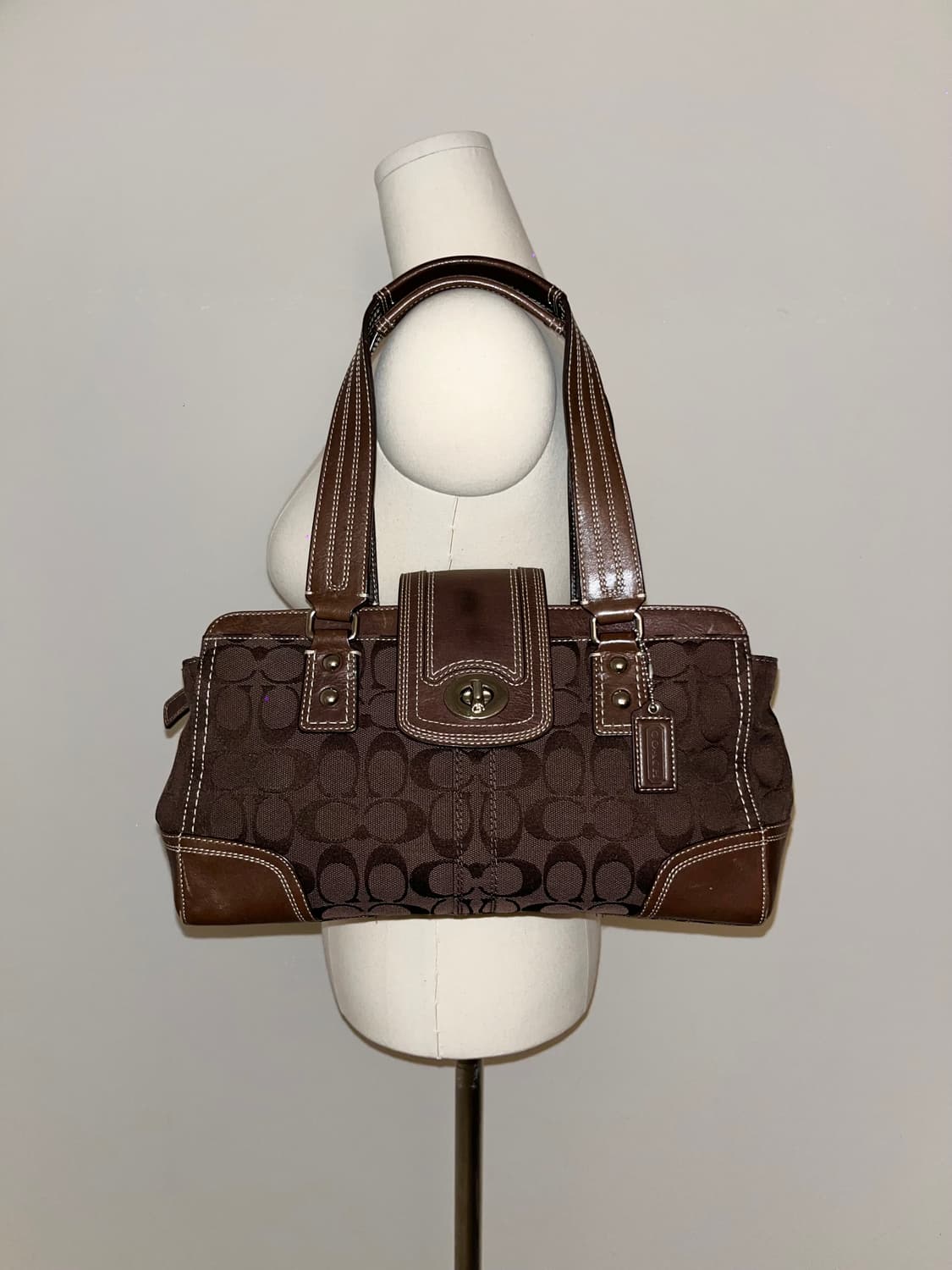 📦 Coach All Brown Shoulder Bag 상품이미지1