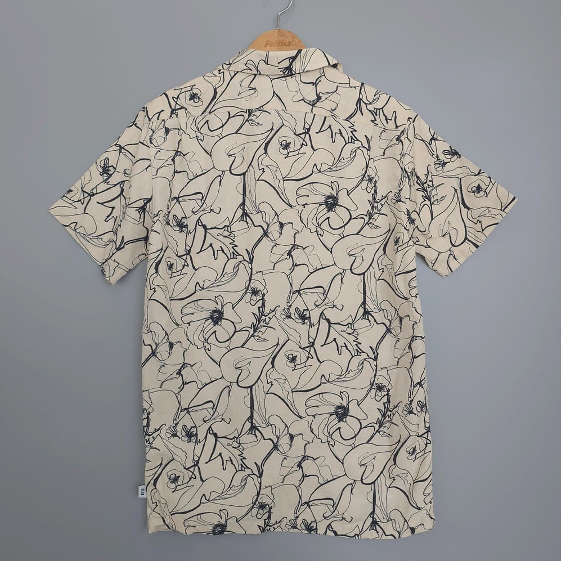 새제품)르모호 LEMOHO 플레르 오픈칼라 셔츠 아이보리 S 상품이미지4