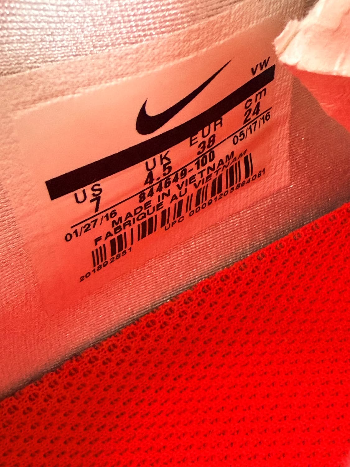 나이키 에어즈줌 IT 골프화 '인프라레드' (844649-100) 상품이미지6