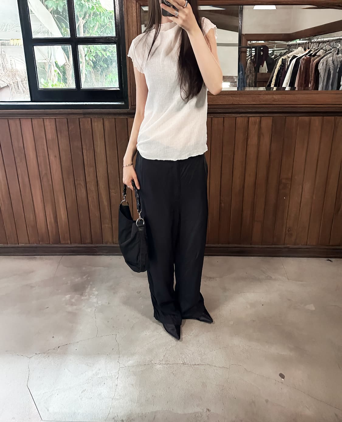COMME DES GARCONS shirring wide pants 상품이미지3