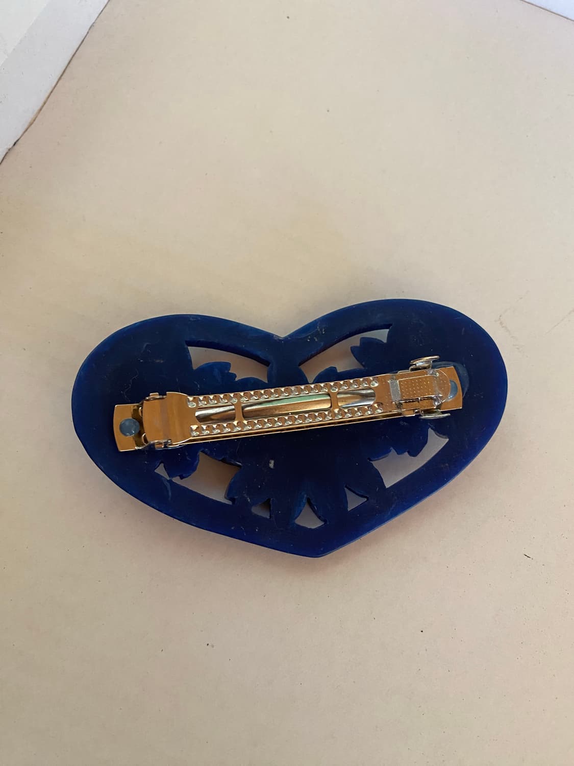 블루 하트 헤어핀 수입 빈티지 상품이미지4
